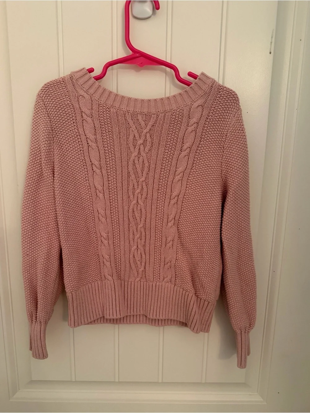 Baby Gap Soft Pink fitted Cable Knit Children’s Sweater fall, winter, holiday